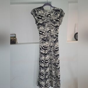 Elegant Black and White Women's Dress